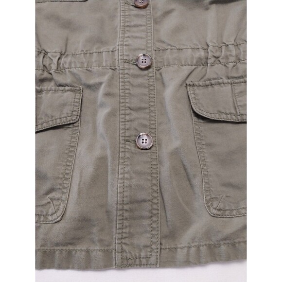 Talbots Jacket Womens Large Olive Green Pockets Utility Everyday Norm Casual - Picture 3 of 16